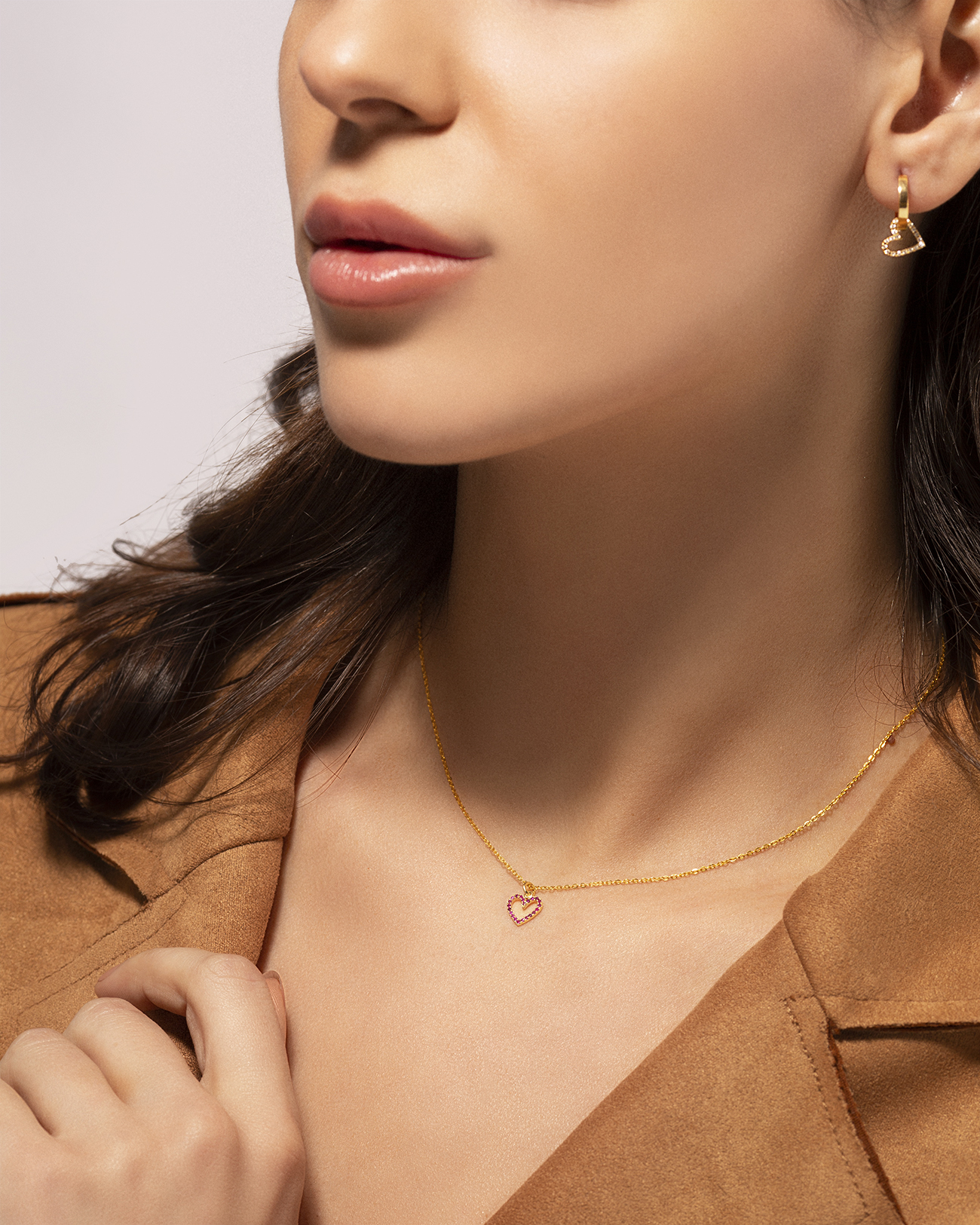 Model - Ruby heart pendant