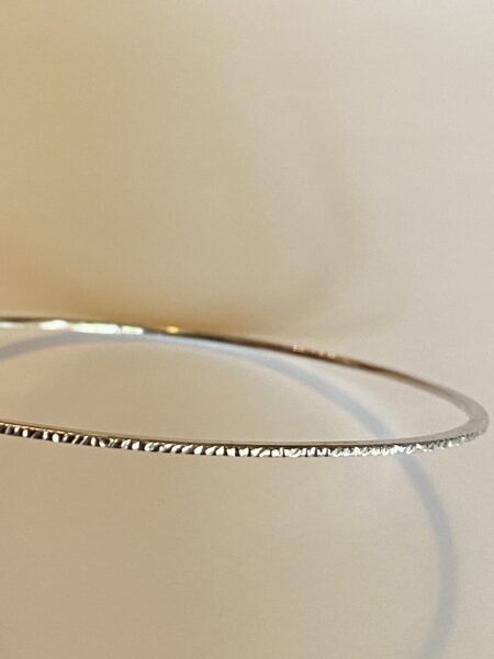 1 Mm White Gold Bracelet Rays Collection