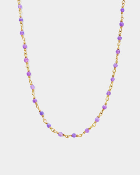 Connected Amethyst Necklace