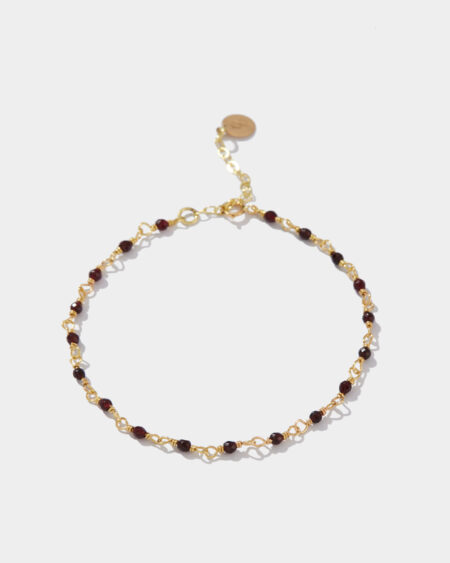 Connected Garnet Bracelet