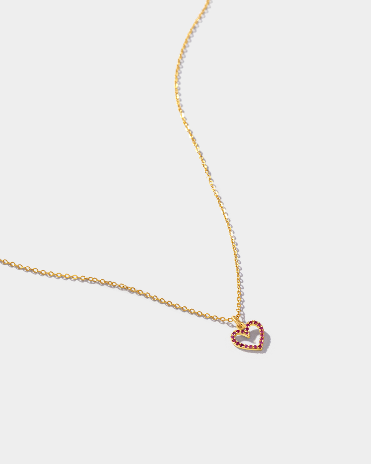 Pr - Heart Charm Ruby Pendant 2