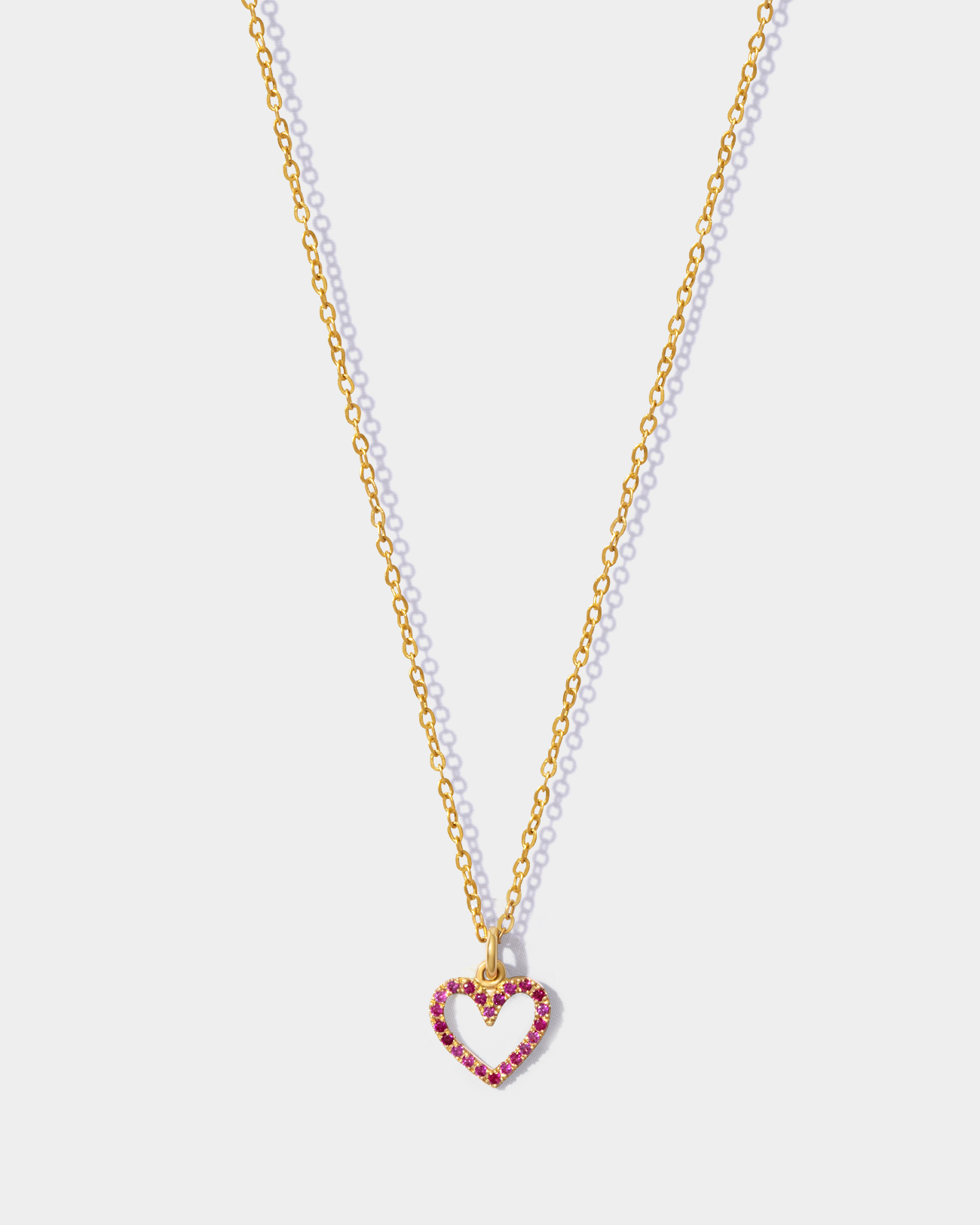 Pr - Heart Charm Ruby Pendant