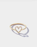 Pr – Heart charm diamond ring 4
