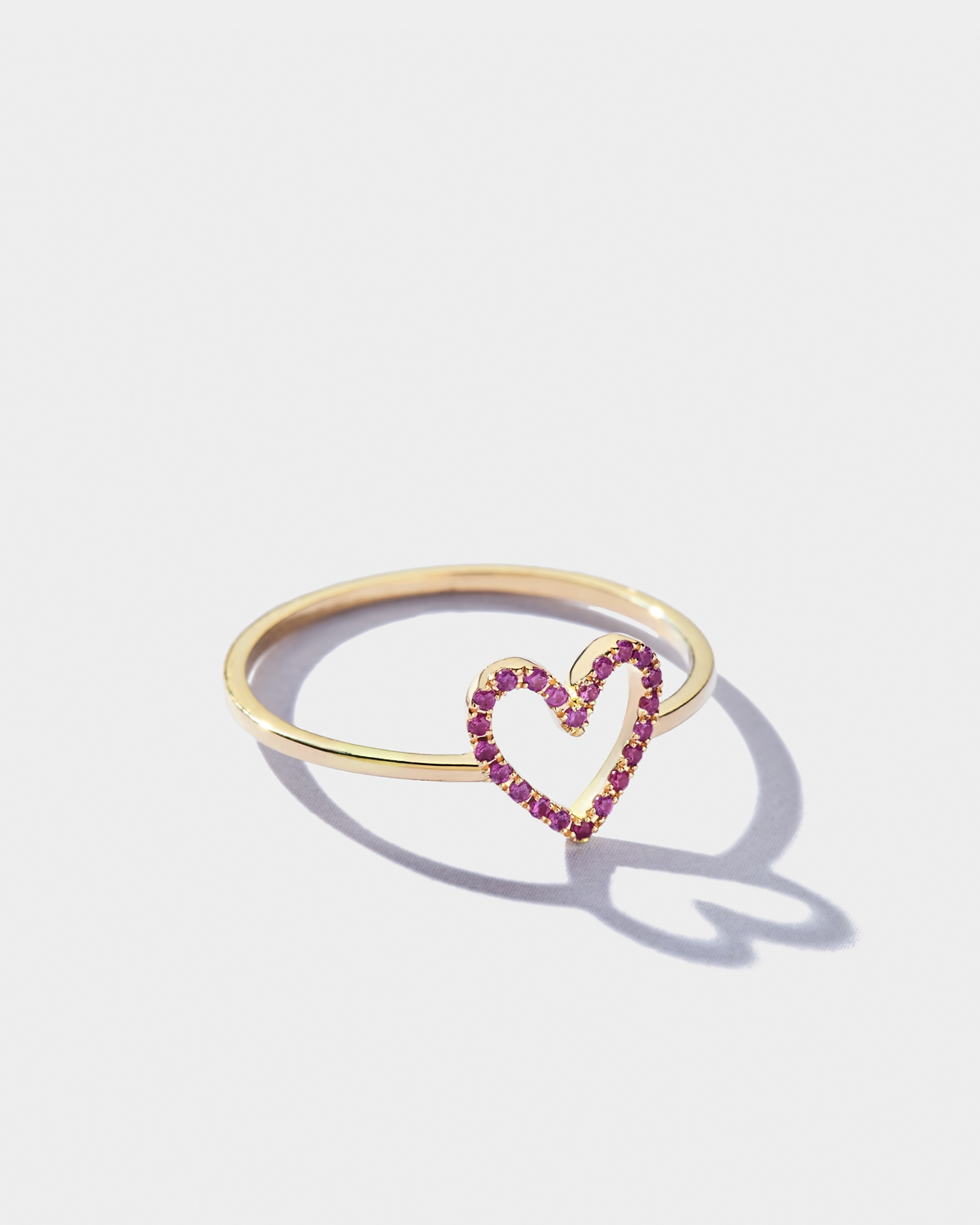 Pr - Heart charm ruby ring 2