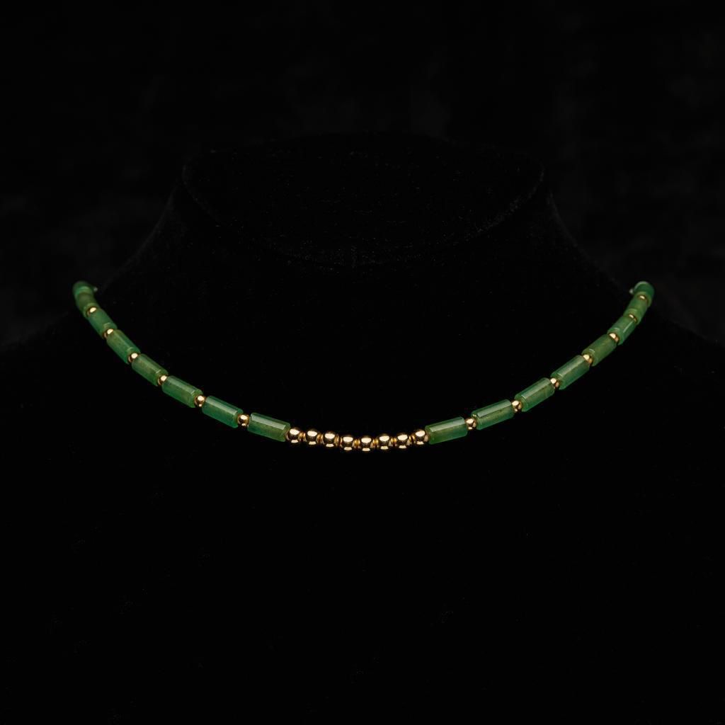 Pr - Jade & gold necklace 2