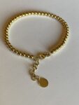 Pr-Large beads gold bracelet