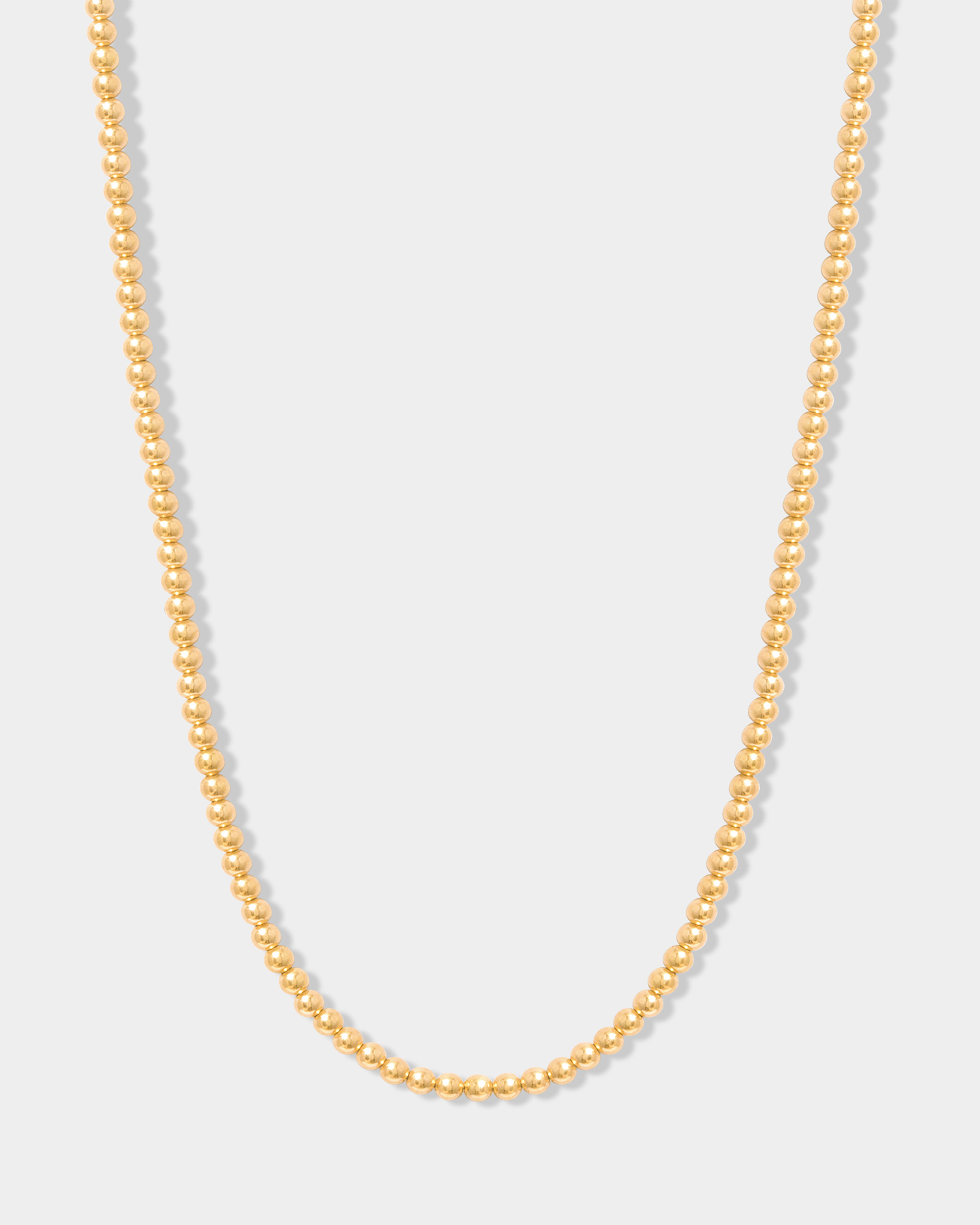 Pr - Large beads gold necklace2