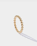 Pr – Large beads gold ring