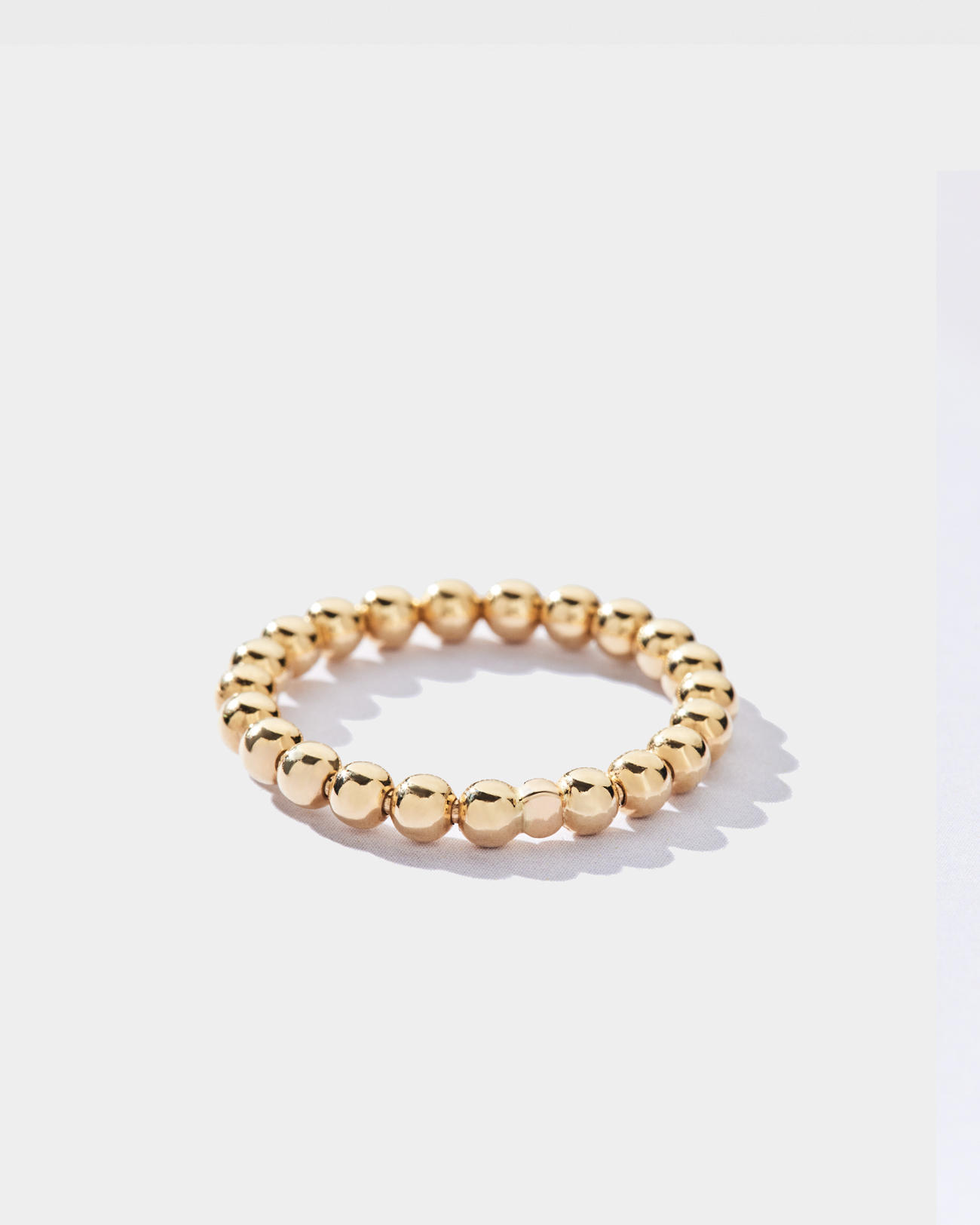 Pr - Large beads gold ring 2