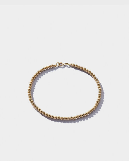 3Mm Gold Bead Bracelet