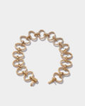 Pr-Multi ovals diamondgold bracelet