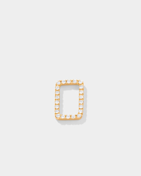 Rectangle Diamond Charm
