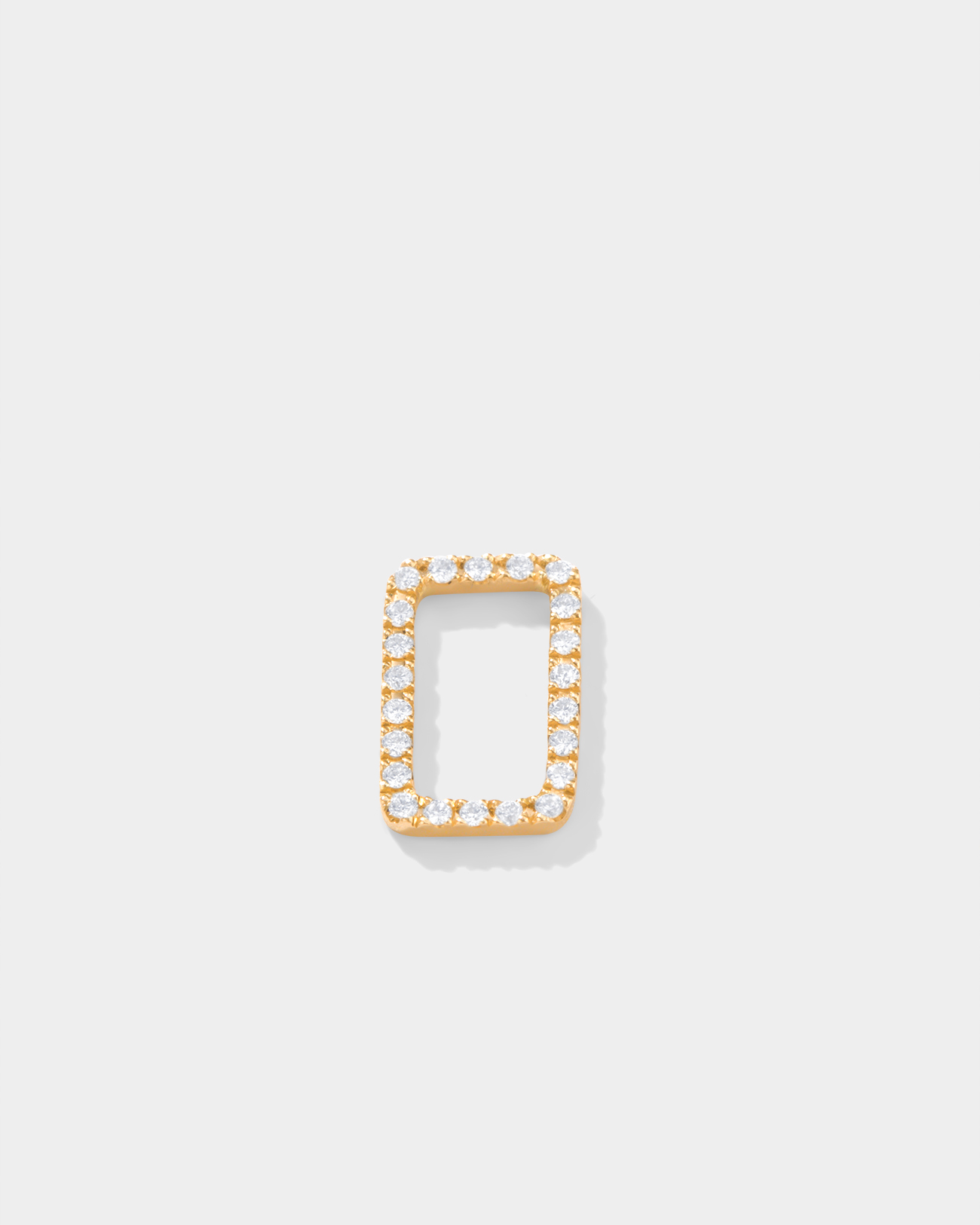 Pr - Rectangular charm diamond