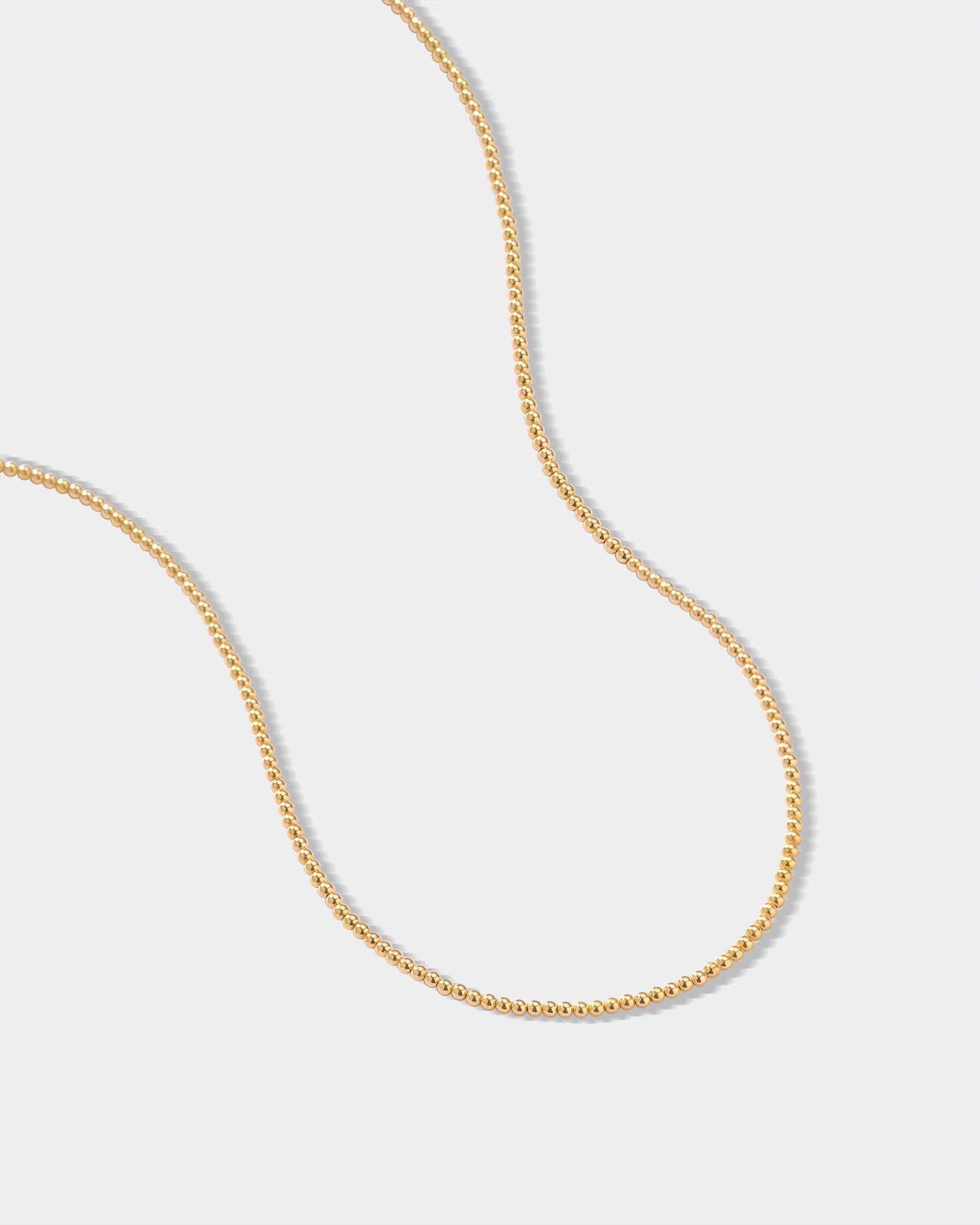 Pr - Small beads gold necklace 2