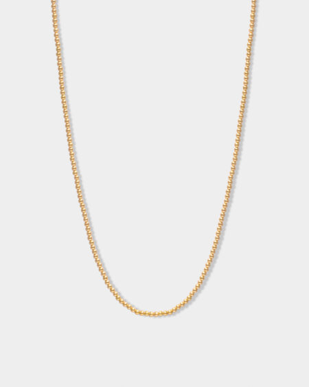 2.5 Mm Gold Bead Necklace