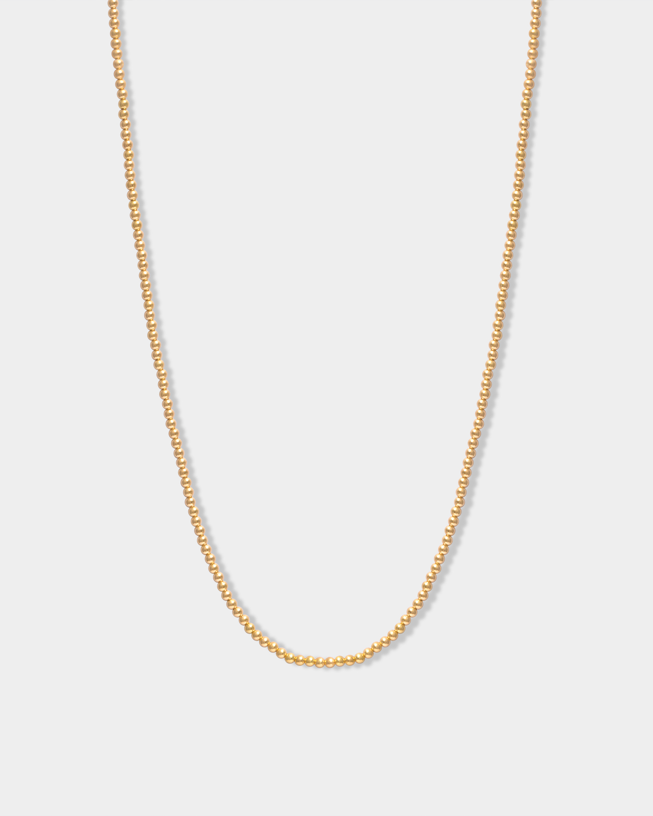 Pr - Small beads gold necklace