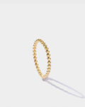 Pr – Small beads gold ring