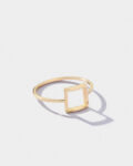 Pr – Square charm gold ring 2