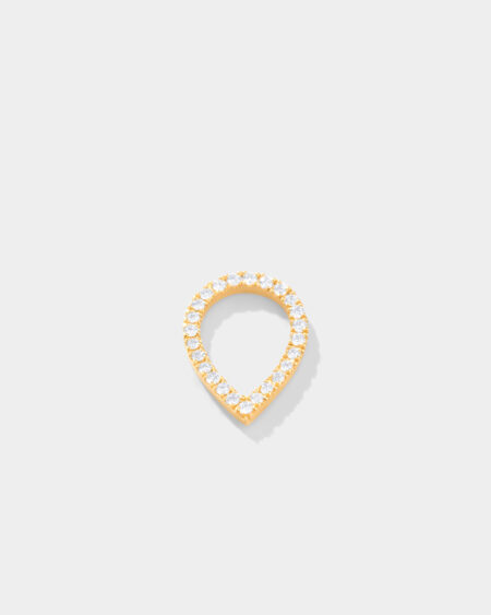 Teardrop Diamond Charm